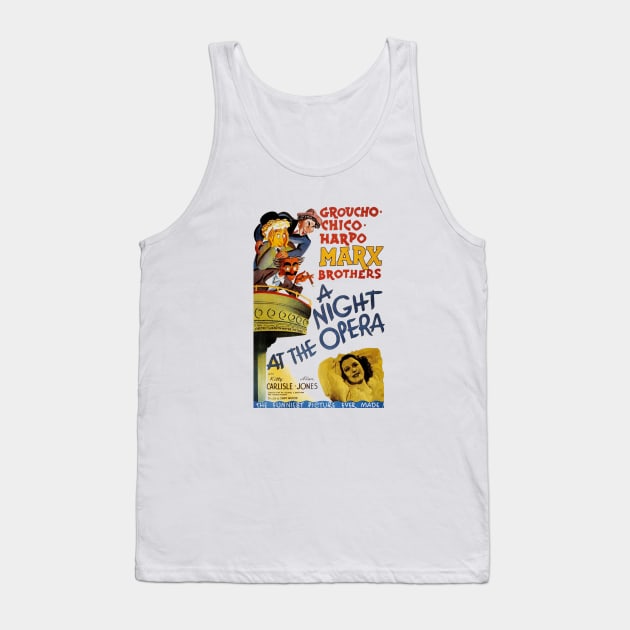 Marx Brothers Bros A Night At The Opera Tank Top by parashop